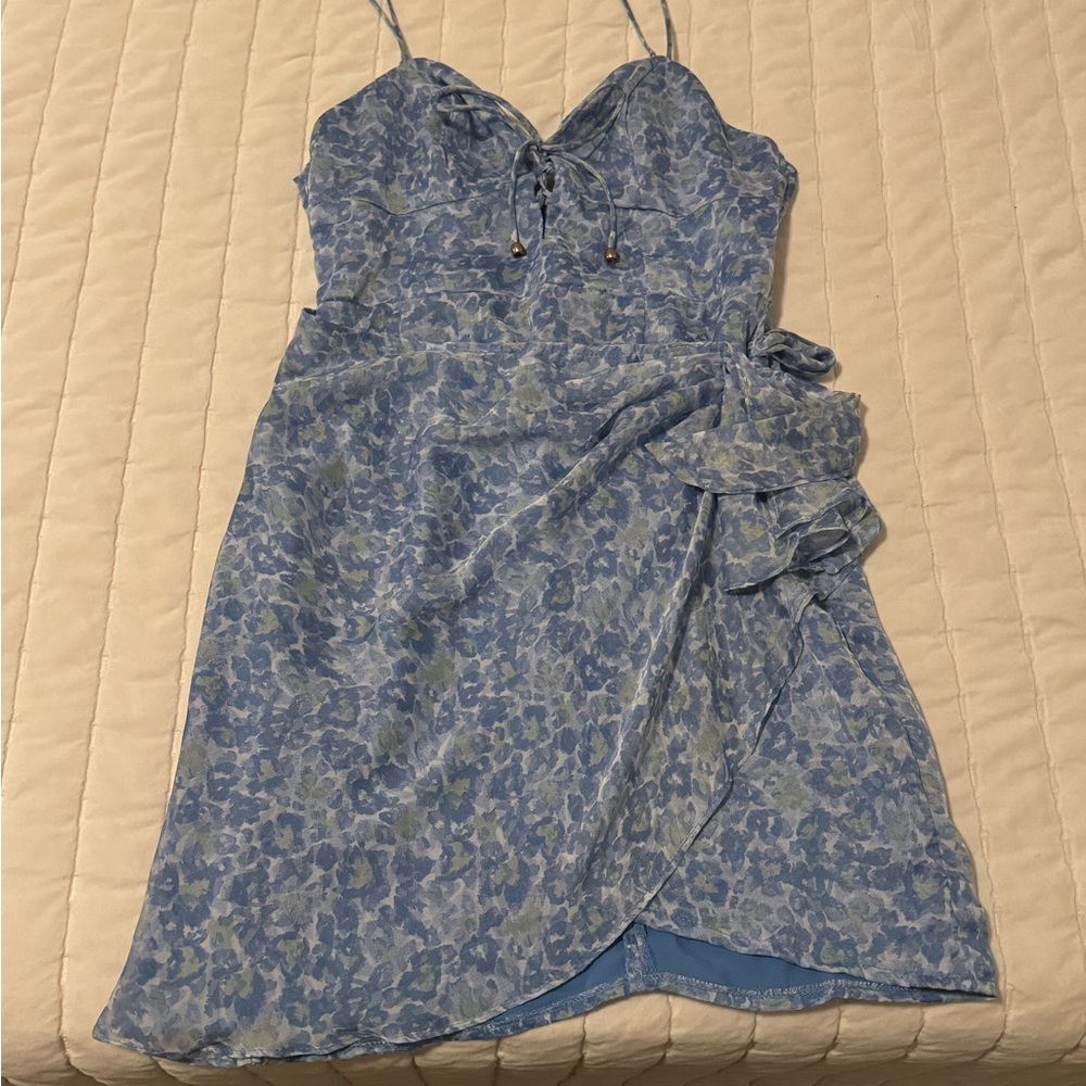 Floral Blue Dress